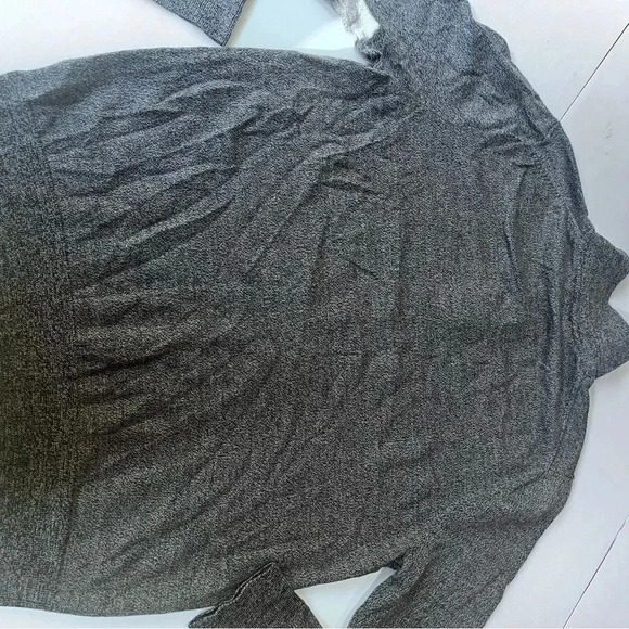 Express extra fine merino wool 1/4 zip sweater‎ pull over black gray mens XL - Picture 6 of 8